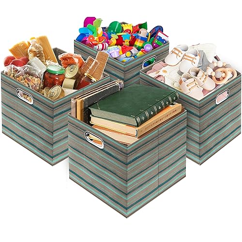 13 Inch Foldable Cube Storage Bins with Handles (3 Count)