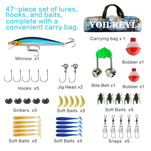 Kids Fishing Rod and Reel Combo Push Button Small Collapsible Telescopic Fishing Pole Kit Beginner Youth Boys Fishing Starter Set Tackle