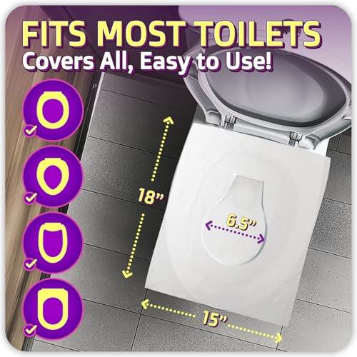 50 Pcs Disposable Toilet Seat Cover