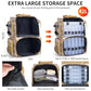Fishing Tackle Backpack with Rod Holders