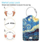 Luggage Tags Privacy Cover ID Label for Travel Bag Suitcase (2 Count)
