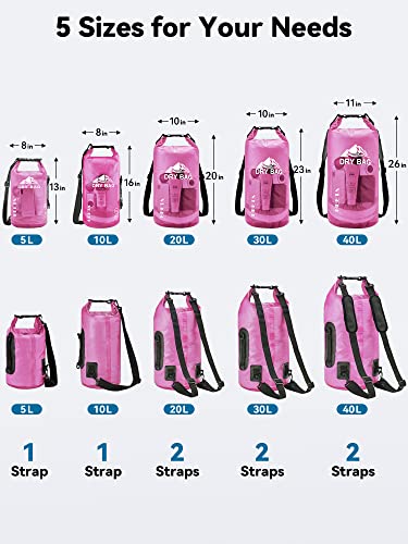 Dry Bag Waterproof Backpack with Phone Case