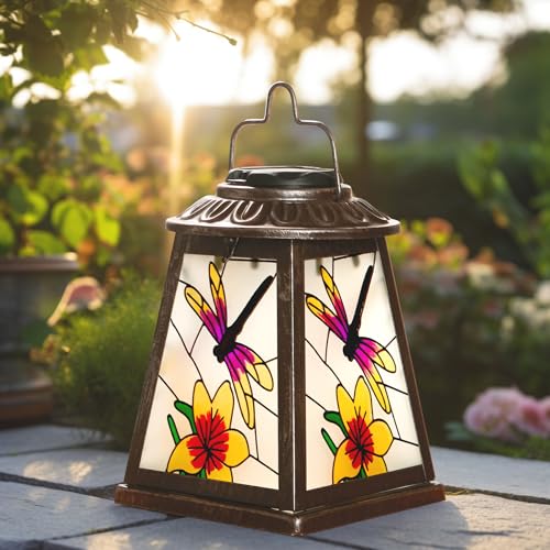 Dragonfly Solar Lantern with Shepherd Hook