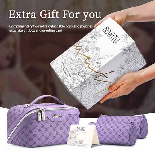 Travel Makeup Bag Cosmetic Bags for Women (3 Count)