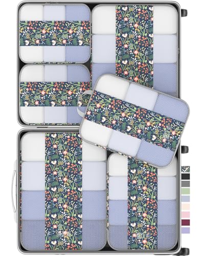 6 Set Compression Packing Cubes for Travel Essentials (6 Count)