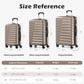 Lightweight Luggage with TSA Lock (3 Count)