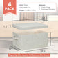 Storage Bins With Lids Closet Organizer Cabinet Box For Clothes (4 Count)