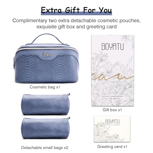 Travel Makeup Bags for Women (3 Count)