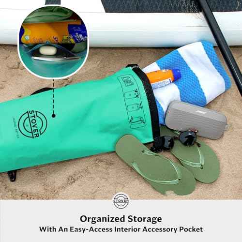 5/10/25/30/40L Waterproof Dry Bag, Medium Lightweight Roll Top Dry Bag Backpack w/Waterproof Phone Case, Kayaking, Travel, Hiking, Fishing, Tubing, Camping, the Beach, Men/Women (Teal)