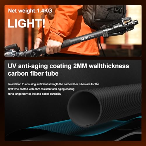 One Click Lifting Monopod with Feet