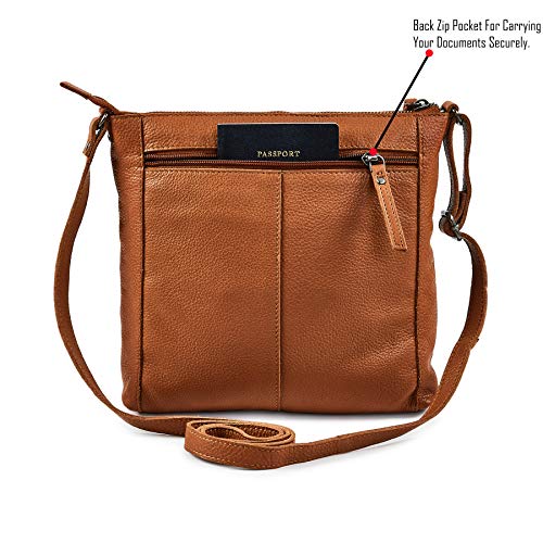 Leather Crossbody Bags for Women Small Genuine Nappa Purse Multi