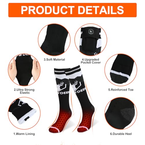 Upgraded Rechargeable Electric Heated Socks