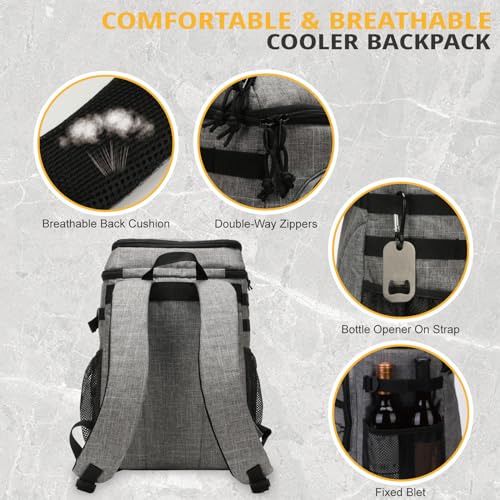 25L Insulated Cooler Backpack Water (42 Count)