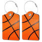 2 Pcs Basketball Luggage Tags for Suitcase (2 Count)