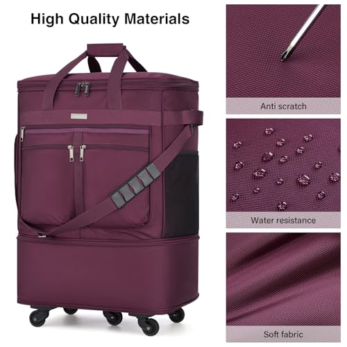 Expandable Luggage Bags for Travel Collapsible Suitcase with Wheels