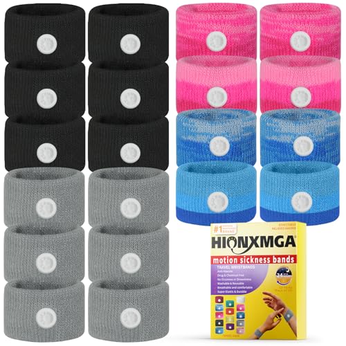10 Pairs Motion Sickness Bands (20 Count)