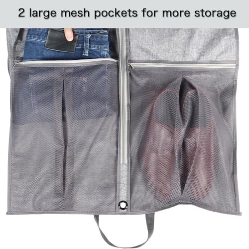 Garment Bags for Travel Suit Bags for Hanging Clothes 43 in (2 Count)