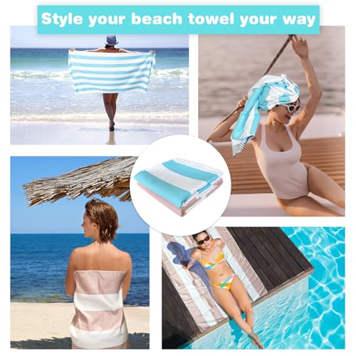 2 Pack Microfiber Beach Towel