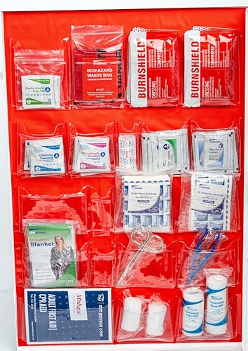 4 Shelf Restaurant Metal 1st Aid Cabinet Class B
