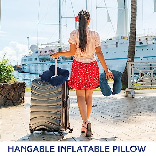 2 Inflatable Neck Pillow Airplane Travel (2 Count)