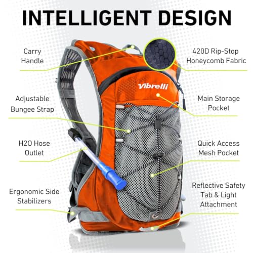 Hydration Pack and 2L Hydration Water Bladder