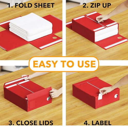 8 Pack Bed Sheet Organizers and Storage (8 Count)