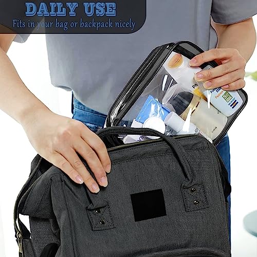 16 Pieces Clear Makeup Bags Bulk (16 Count)