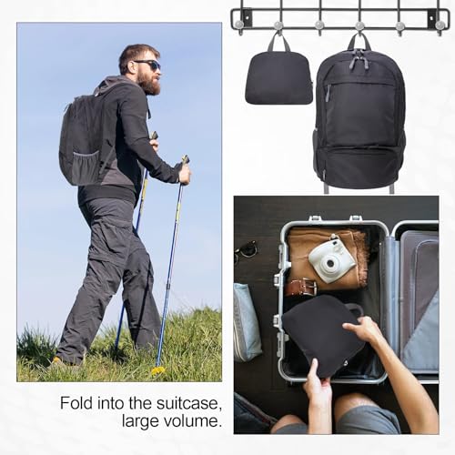 20L Lightweight Packable Hiking Daypack Foldable Backpack for Men Women Small Travel Outdoor Foldable Shoulder Bag
