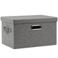 Medium 15" 21 Quart Collapsible Stackable Storage Bins with Lids