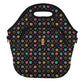LunchTote Zippered Bag Insulated Neoprene Caddy (Furry Footprints / X-Large 6.5 Quart Lunch Tote)