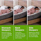 Shredded Memory Foam Pillow with Adjustable Gel and Cooling Breathable Cover (2 Count)