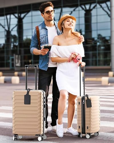 Leather Luggage Tags for Suitcases (2 Count)