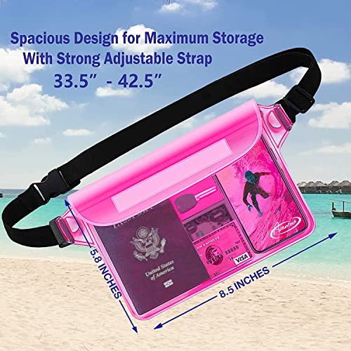 Waterproof Pouch with Waist Strap (2 Count)