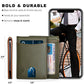 RFID Blocking Slim Bifold Genuine Leather Minimalist Front Pocket Wallets for Men with Money Clip Thin Gift