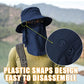 Sun Hats for Men Women Fishing Hat UPF 50+ Breathable Wide Brim Summer UV Protection Hat with Face Cover & Neck Flap