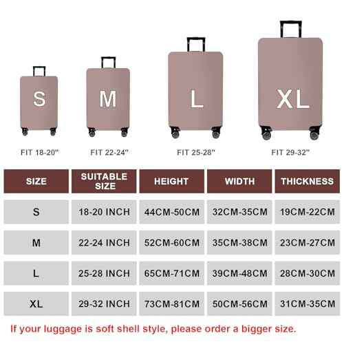 Travel Luggage Cover Suitcase Cover Protector Skins 18