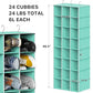 24 Section Shelves Hanging Shoes Organizer
