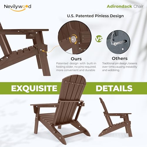 Folding Adirondack Chairs Set of 2 (2 Count)