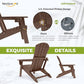Folding Adirondack Chairs Set of 4 (4 Count)