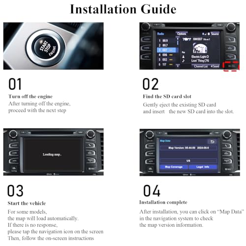 2026 Navigation SD Card Map Update Compatible with Toyota Vehicles
