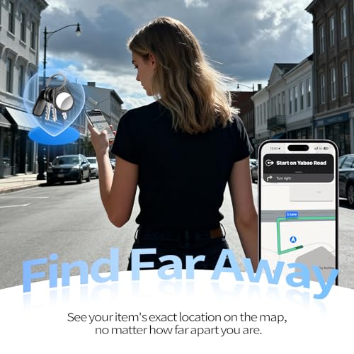 iOS Only] Tukio Air Tracker Tags 4 Pack Black (4 Count)