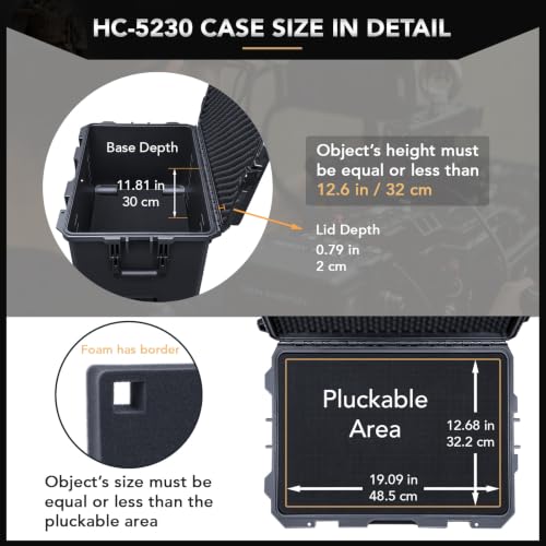 HC 5230 Hard Case with Wheels and Foam
