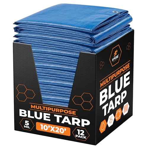 Better Blue Poly Tarp 10' x 20' (12 Count)