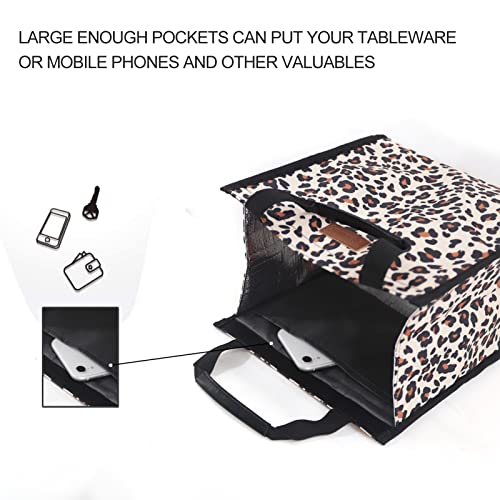 Lunch Bags for Women Insulated Reusable Lunch Tote with Internal Pocket