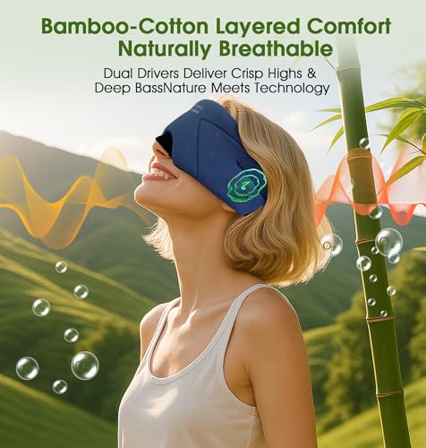 Sleep Mask with Headphones Bluetooth 5.4