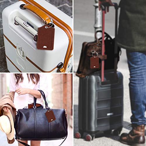 Luggage Tags Privacy Cover ID Label for Travel Bag Suitcase (2 Count)