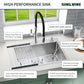 22-Inch Drop-In Kitchen Sink Stainless Steel Top Mount Single Bowl