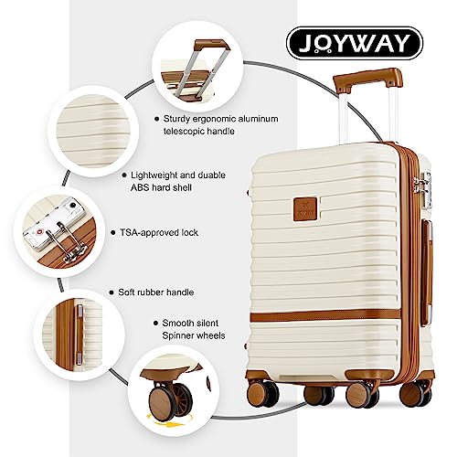 Luggage Set 3 Piece Suitcase Sets with Spinner Wheel (6 Count)