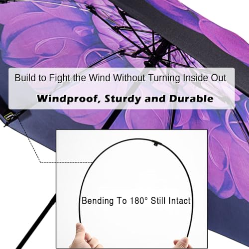 Umbrella Compact Inverted Folding Umbrellas Auto Open Auto Close