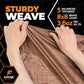 Multipurpose Protective Cover Brown Poly Tarp 40' x 40' (1600 Sq Ft)